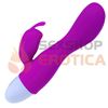 Vibrador con masajeador de clitoris y carga usb